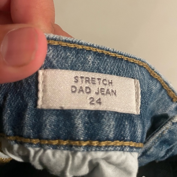 Pacsun distressed stretch dad jeans size 24 - Picture 8 of 8